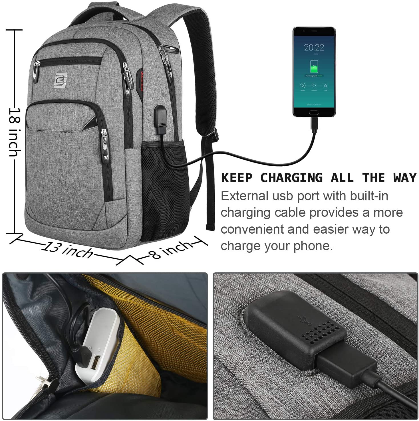 Schultasche Rucksack Laptop bis 15,6“ geeignet Back Pack 